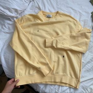 Acne Studios Yellow Crewneck Sweater